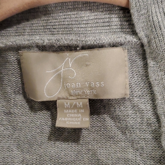 Joan Vass Tiered Open Front Cardigan - Picture 3 of 4